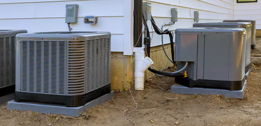 Central Air Condenser Setup in Marina